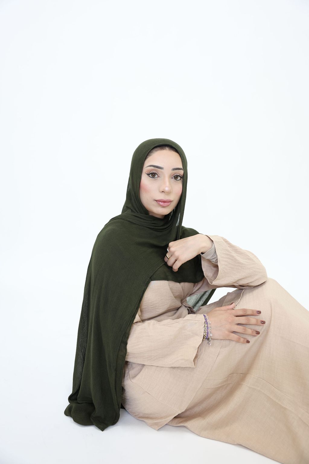 Dark Moss Crinkle Modal