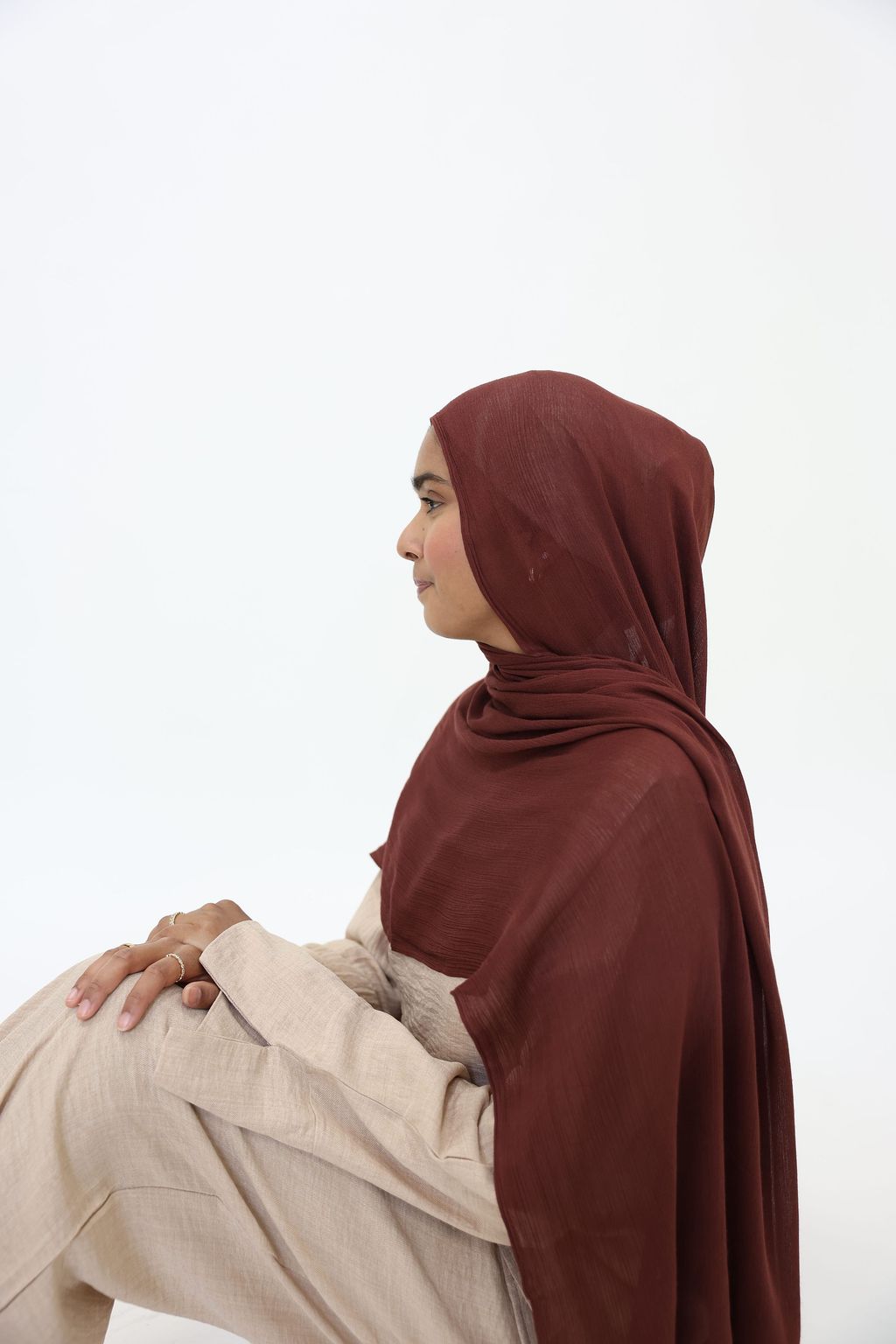 Dark Brown Crinkle Modal