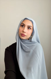Sky Chiffon Hijab Set