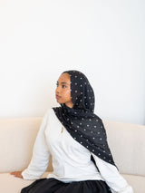 Black polka