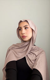 Mauve Jersey Hijab Set