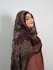 Maroon Ottoman