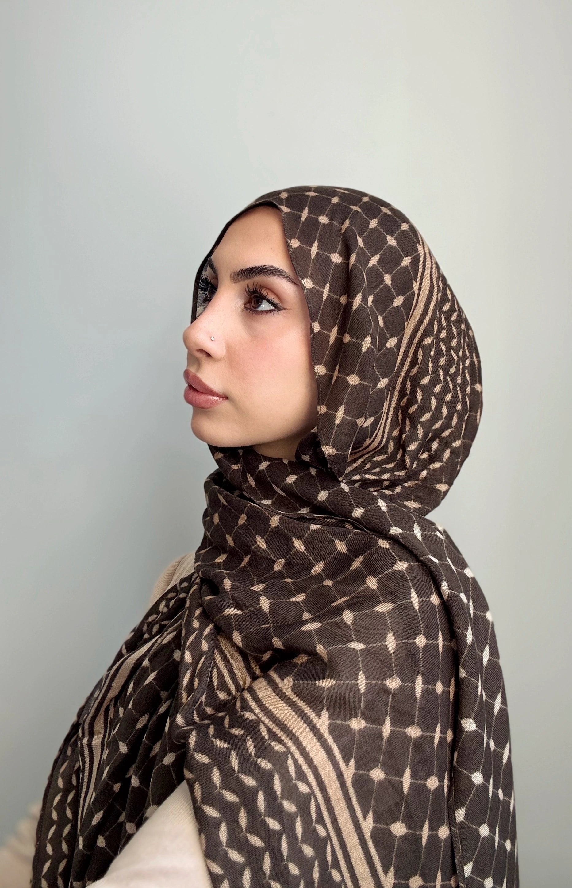 Walnut Keffiyeh Hijab
