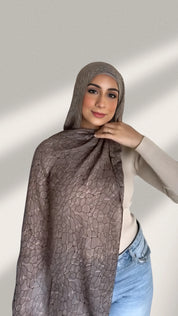 Crocodile Print Modal Hijab