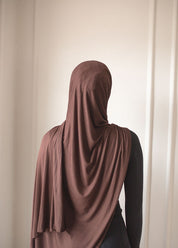 Chocolate Jersey Hijab Set