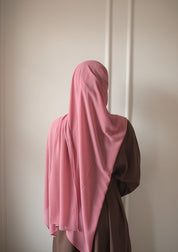Rose Chiffon Hijab Set